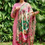 Printed Silk Dupatta – Floral Garden - Image 4