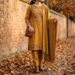 Noor Winter Khaddar Embroidered 3-Piece - Image 4