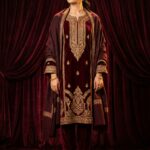 Zareen Velvet Embroidered Winter Suit 3-Piece