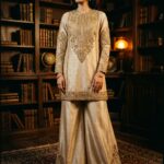 Embroidered Raw Silk 2-Piece