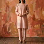Farah Solid Raw Silk 2-Piece – Blush Pink