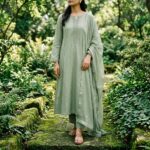 Farah Solid Lawn 3-Piece – Sage Green